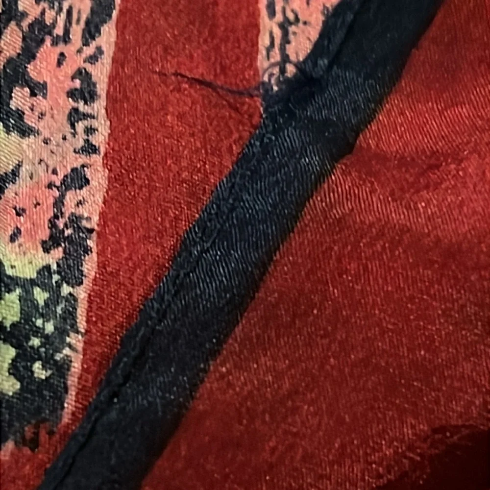 Vera Neumann silk oblong scarf 64” x 7”